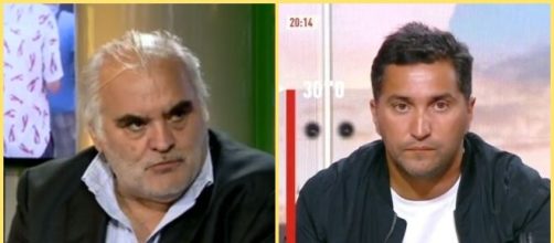 Échange tendu sur Twitter entre Nabil Djellit et Gilles Favard (capture YouTube et montage photo)