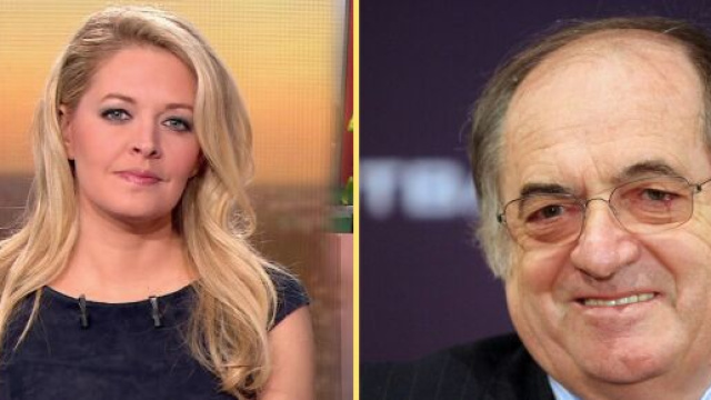 Carine Galli se moque de No&euml;l Le Gra&euml;t (capture YouTube et montage photo)