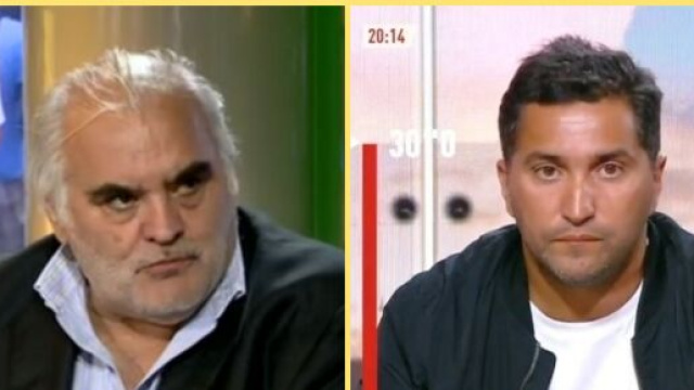 Échange tendu sur Twitter entre Nabil Djellit et Gilles Favard (capture YouTube et montage photo)