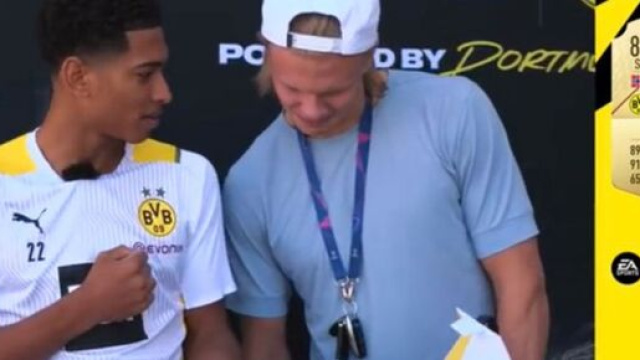 Erling Haaland dégoûté par la note de Kylian Mbappé. (crédit twitter)