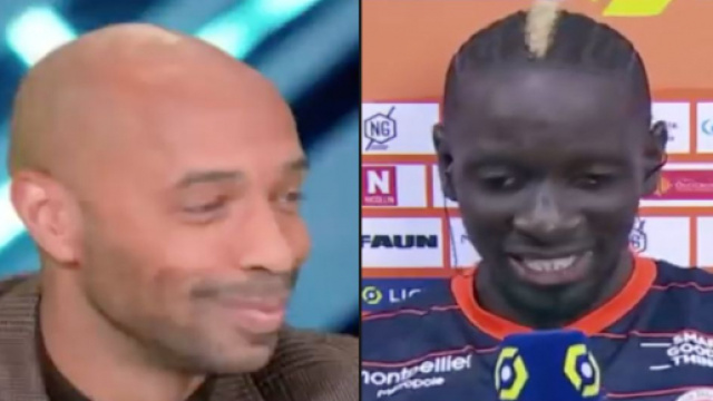 Thierry Henry et Mamadou Sakho en plein échange. (crédit Twitter)