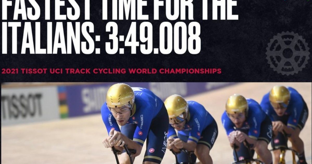 Mondiali di ciclismo, Italia al comando nell’inseguimento a squadre