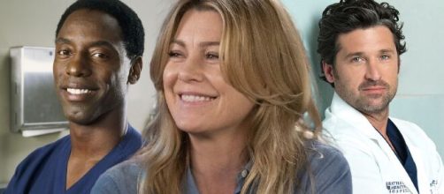 Foto Isaiah Washington, Ellen Pompeo e Patrick Dempsey.