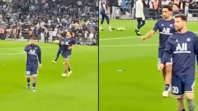 Leo Messi insulté par des fans de l'OM (crédit Twitter)