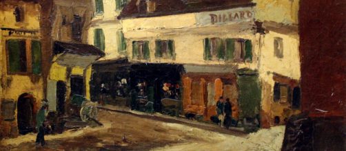 Camille Pissarro's "Une Place a la Roche-Guyon" (image source: Alte Nationalgalerie/Wikimedia Commons)