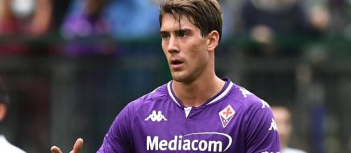 Dusan Vlahovic, giocatore della Fiorentina.