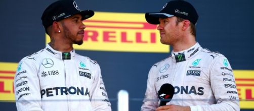Lewis Hamilton e Nico Rosberg.