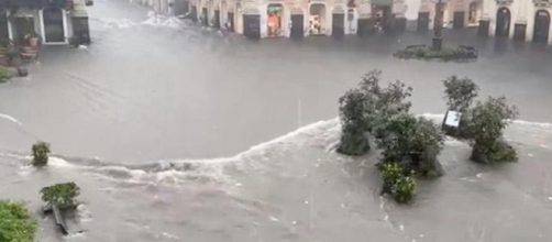 Catania colpita dall'alluvione dei giorni scorsi.