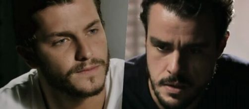 Leonardo e Enrico em 'Império'. (Fotomontagem)