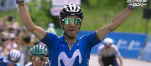 Alejandro Valverde, la vittoria ottenuta al Giro del Delfinato.