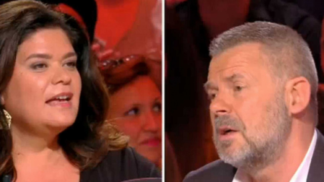 Enorme clash entre Raquel Garrido et le chroniqueur de TPMP Eric Naulleau. Source: capture d'écran C8.