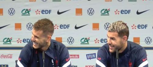 Les deux frères Hernandez en équipe de France. (crédit Twitter équipe de France)