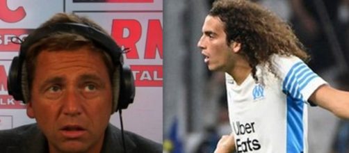 Daniel Riolo dézingue Mattéo Guendouzi (capture YouTube et montage photo)