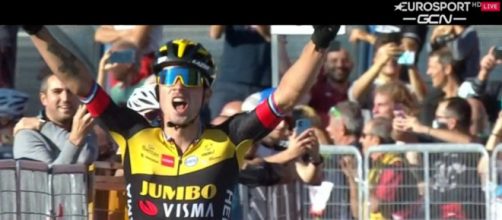Primoz Roglic vince la Milano Torino.