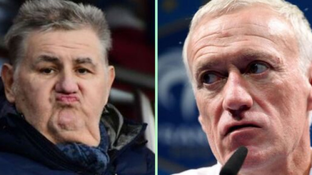 Pierre Ménès tacle Didier Deschamps (capture YouTube et montage photo)