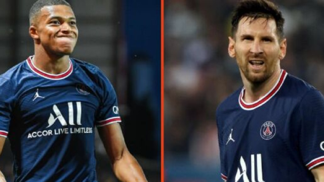 La guerre est déclarée entre Lionel Messi et Kylian Mbappé (capture Youtube et montage photo)