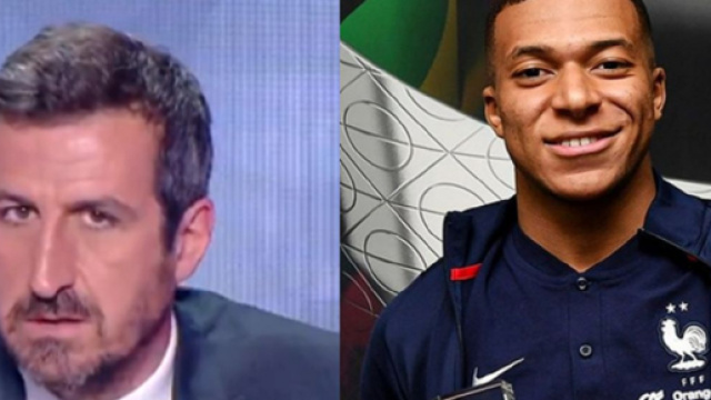 Johan Micoud encense le match de Kylian Mbappé (capture YouTube et montage photo)