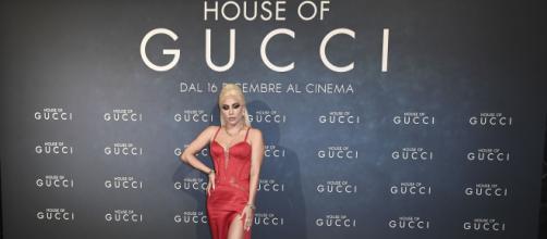 Lady Gaga sul red carpet, in occasione della première a Milano del film 'House of Gucci'.