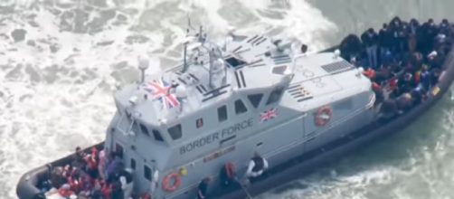 Record 1,185 migrants cross English Channel in single day (Image source: Sky News/YouTube)