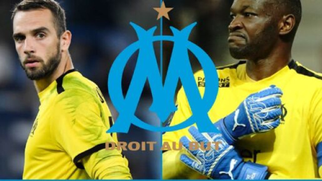 Steve Mandanda au plus mal, Pau Lopez sans pitié (captures YouTube et montage photo)