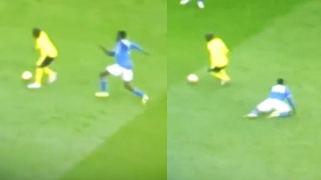 N'Golo Kanté en feu contre Leicester. (crédit Twitter)