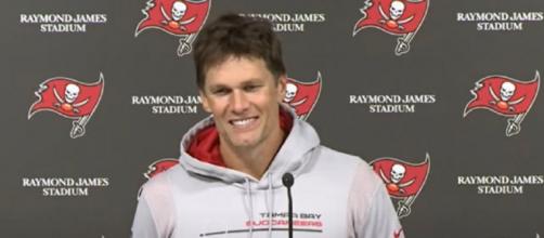 Brady improved to 6-1 record against the Giants (Image source: Tampa Bay Buccaneers/YouTube)