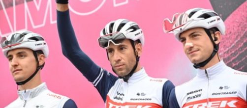 Vincenzo Nibali e Giulio Ciccone in maglia Trek Segafredo