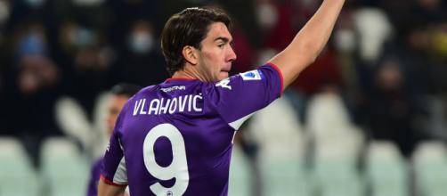 Dusan Vlahovic attaccante della Fiorentina nel mirino della Juventus