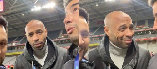 Thierry Henry en forme avant la rencontre entre Lille et Nantes. (crédit Twitter Karim Bennani)