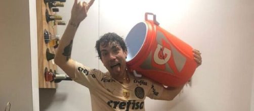Di Ferrero comemora vitória do Palmeiras (Reprodução/Instagram/@diferrero)