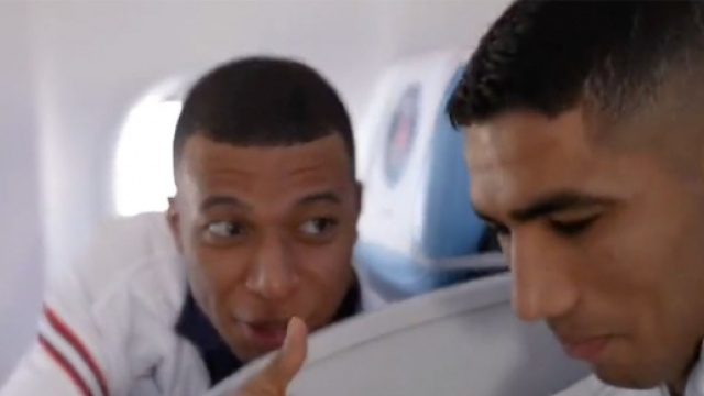 Mbappé et Hakimi très bons amis au PSG (crédit Twitter)