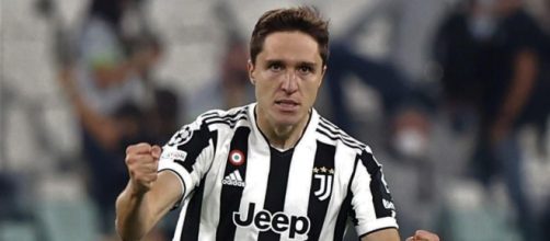 In foto Federico Chiesa, centrocampista della Juventus.