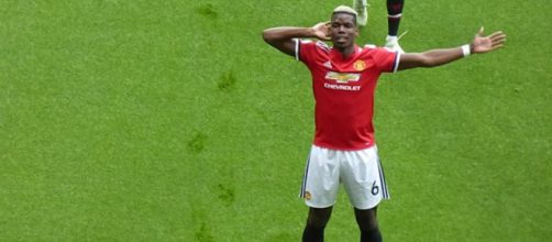 Paul Pogba lors du match Manchester United - Arsenal https://creativecommons.org/licenses/by-sa/4.0