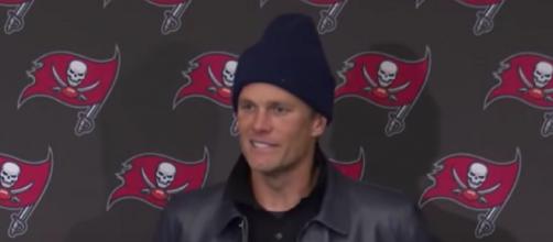 Brady has a career 8-0 record against the Falcons (Image source: Tampa Bay Buccaneers/YouTube)