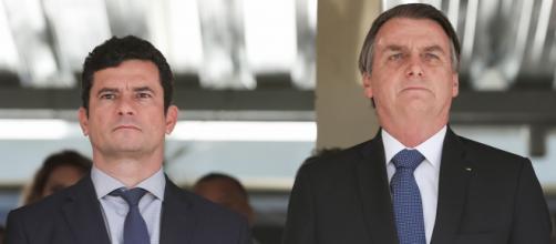 Outrora aliados, Bolsonaro e Moro agora trocam acusações (Marcos Corrêa/PR)