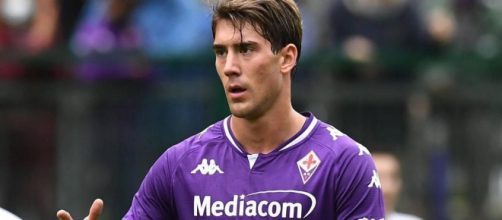 Dusan Vlahovic, giocatore della Fiorentina.