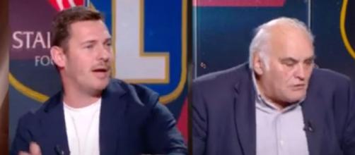 Gilles Favard et Ludovic Obraniak au coeur d'un clash sur L'Equipe du Soir. (crédit Twitter)