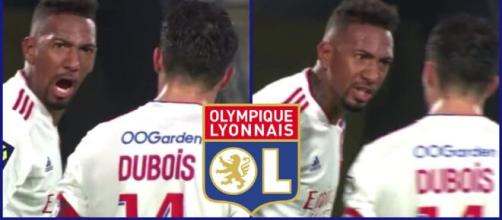 Jérôme Boateng et Leo Dubois s'embrouillent en plein match contre Rennes (captures YouTube)