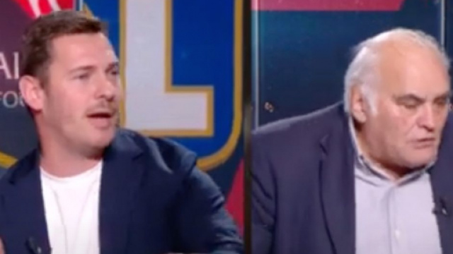 Gilles Favard et Ludovic Obraniak au coeur d'un clash sur L'Equipe du Soir. (cr&eacute;dit Twitter)