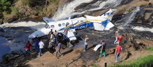 Queda de avião matou Marília Mendonça e mais quatro (Divulgação/CBMMG)