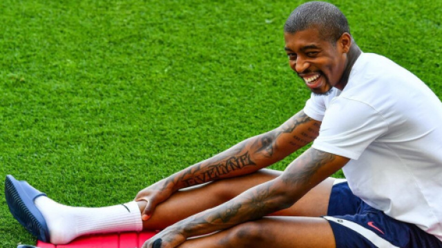 Presnel Kimpembe &agrave; l'entra&icirc;nement avec le PSG Source : Twitter