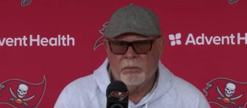 Arians replied Nick Nolte or Bruce Willis to play him in a movie (Image source: Tampa Bay Buccaneers/YouTube)