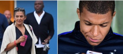 Fayza Lamiri et son fils Kylian Mbappé - Source : montage, Twitter