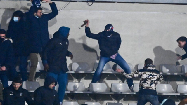 Graves incidents pendant le match Lyon - Paris FC Source : Twitter