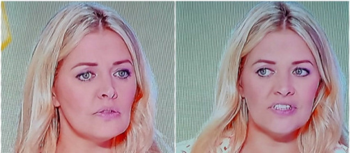 Enervée par la régie, Carine Galli s'en prend à ses collègues en direct (captures YouTube)