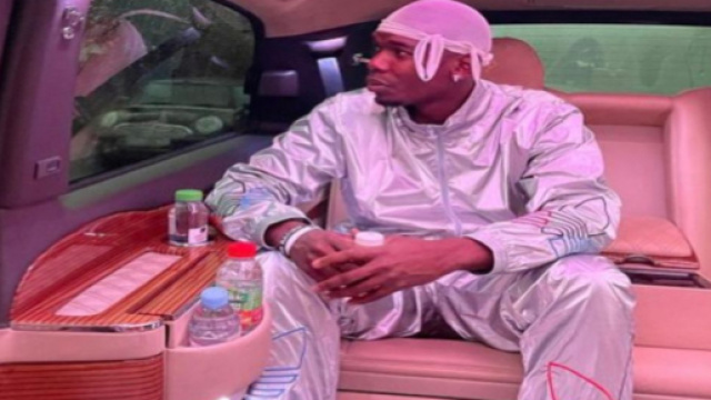 Paul Pogba avec son nouveau look de rappeur - Source : capture Twitter