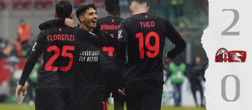 Milan vence a Salernitana. (Divulgação/AC Milan)