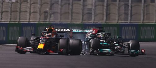 Crush di Hamilton durante il Gran premio.