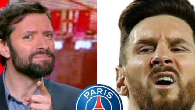 PSG : 'Il est complètement cramoise', la parodie de Julien Cazarre sur Leo Messi (captures YouTube)