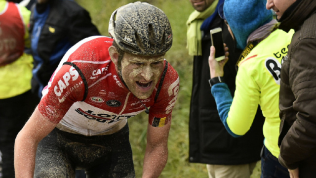 Tiesj Benoot vincitore della Strade Bianche 2018.